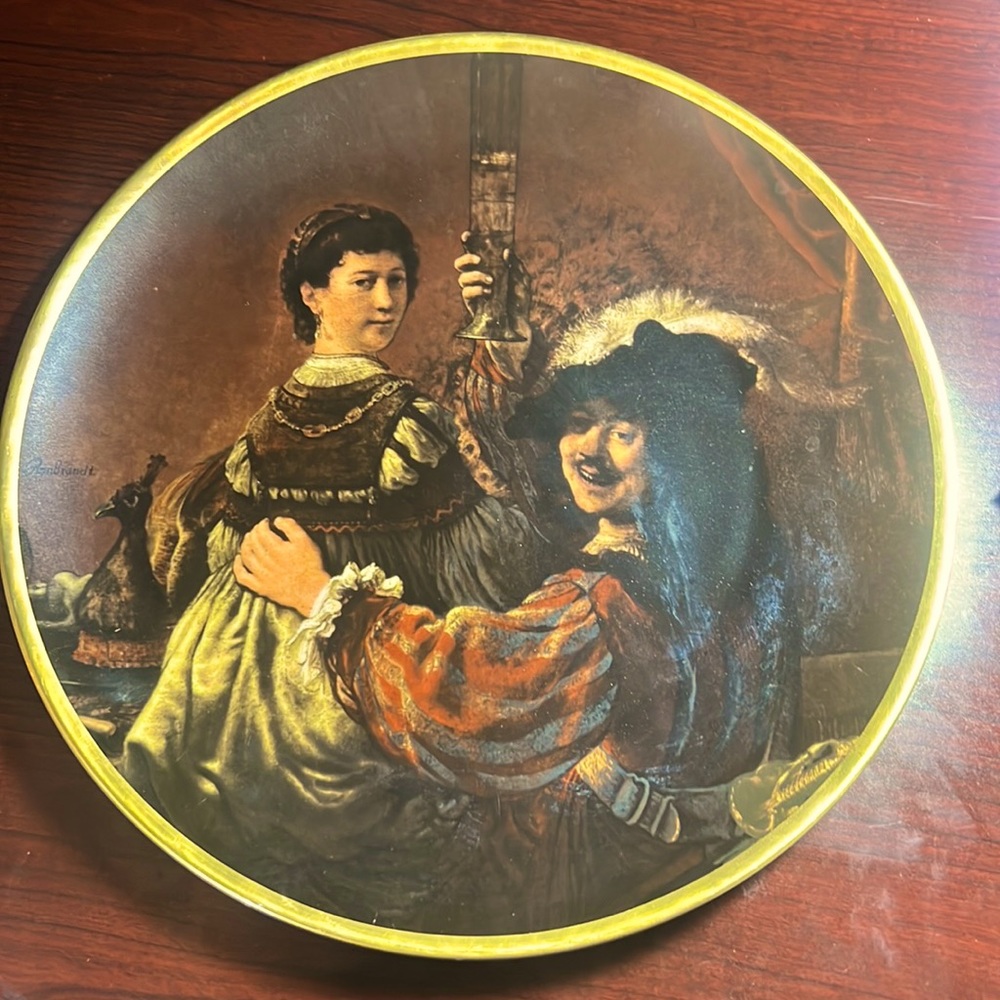 Pre-Owned Vintage NC Bavaria Decorative Plate call Prodigal Son In the Tavern